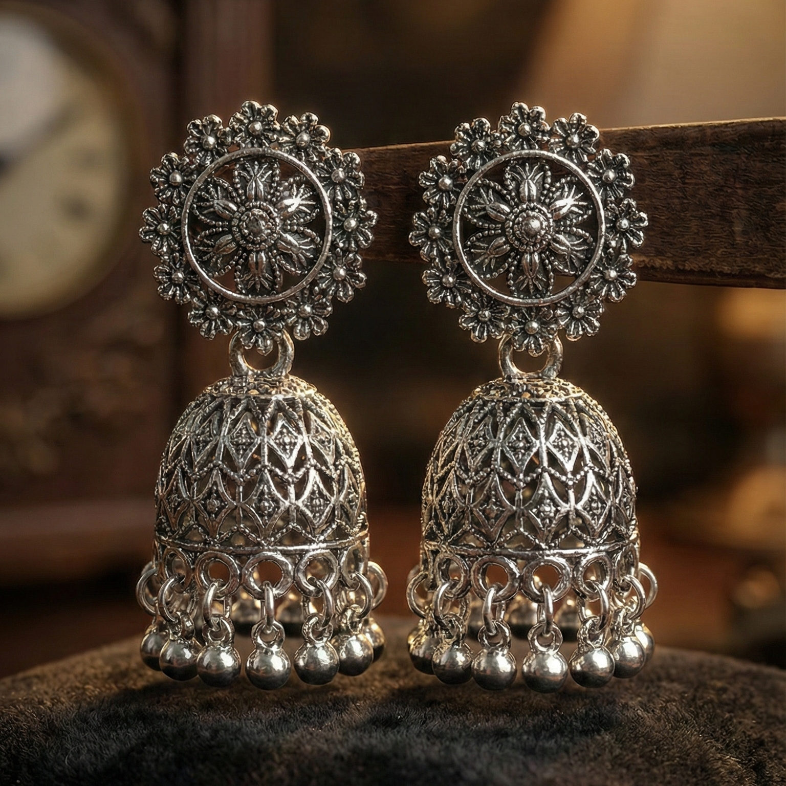 Nakhrewali Vintage Dome Earrings