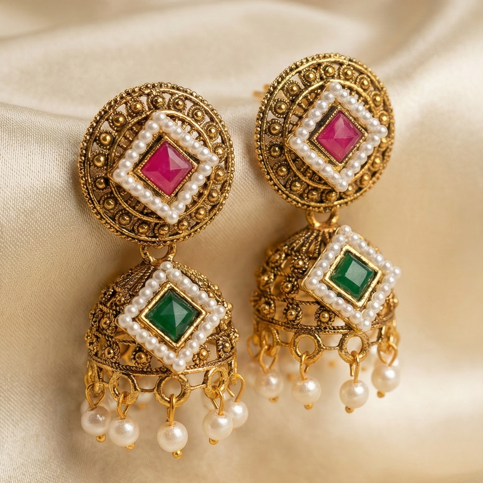 Nakhrewali Noor Pearl Earrings
